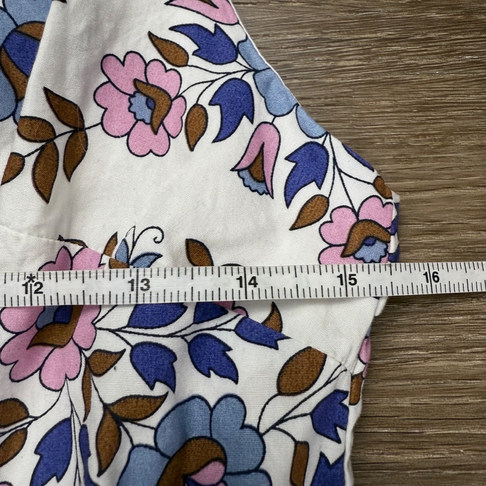 Boden Women Smocked Waist Wildflower Dress, Sleeveless, 12R, Summer, Multicolor - Picture 8 of 16